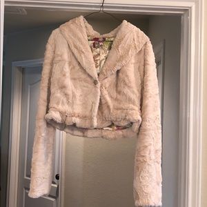 Buffalo faux fur crop jacket